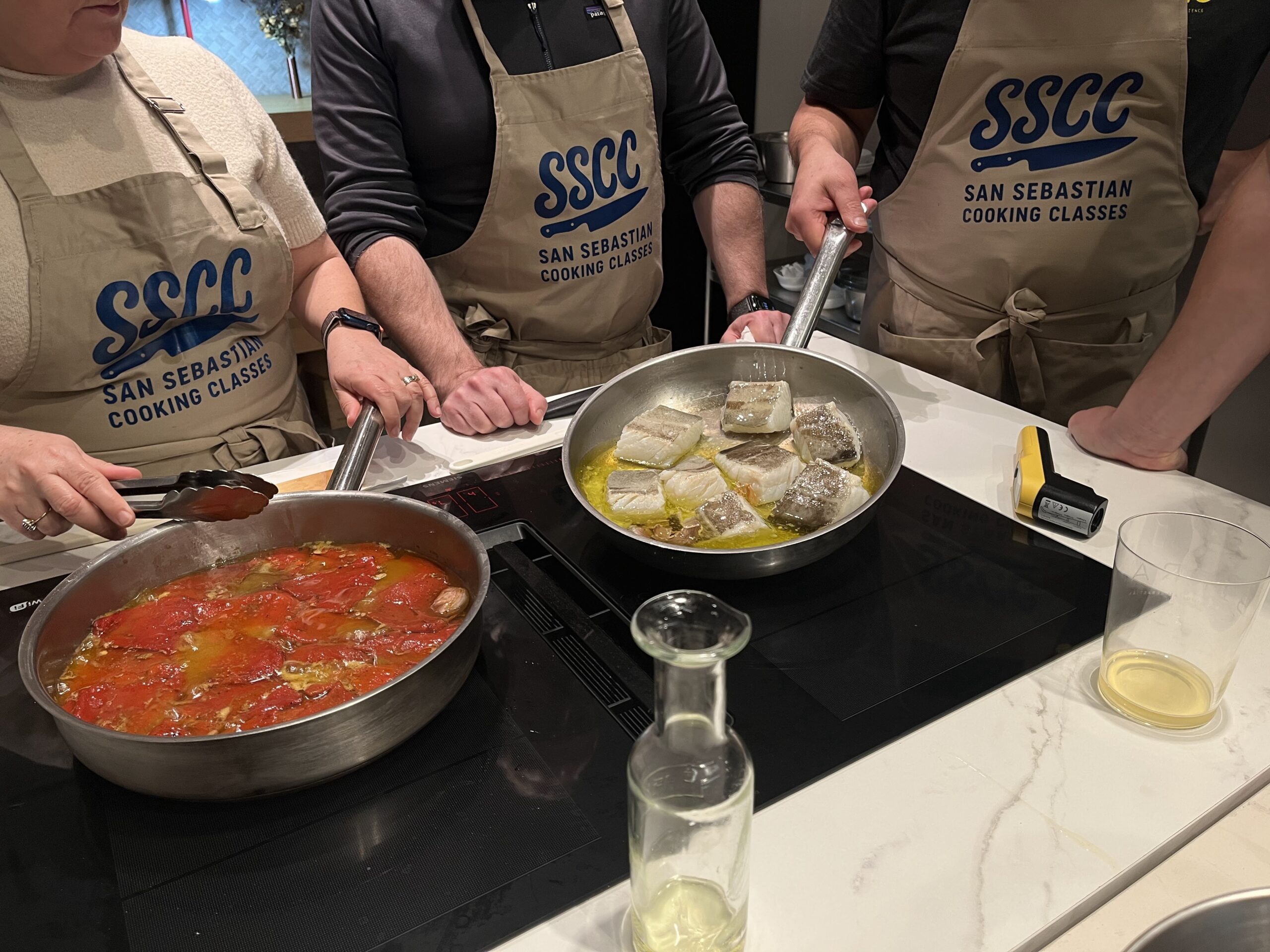 Cocina vasca en San Sebastian: Visita al mercado y clase práctica